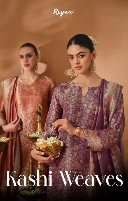 Kashi Weaves By Reyna Kanjivaram Silk Dress Material